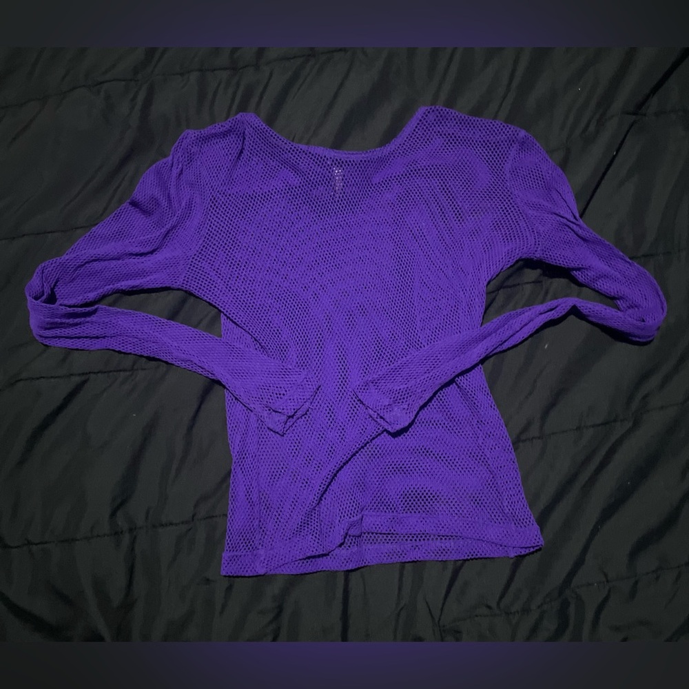 Monster Purple Fishnet with Thumb Holes